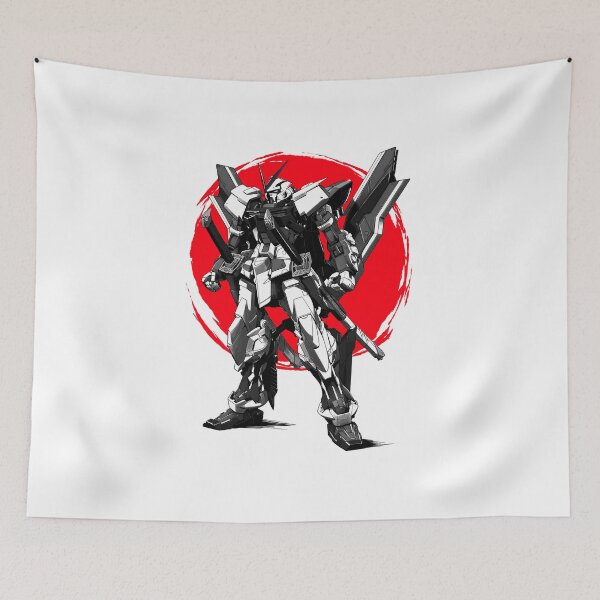 Item preview, astray gundam red frame vector ink gundam seed illustration black white designed and sold by sabartgunpla.