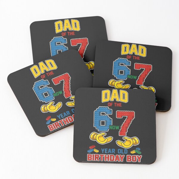 Item preview, Dad 67 Meme Birthday 7 Years Old Building Blocks Bricks designed and sold by CriseldaBruning.