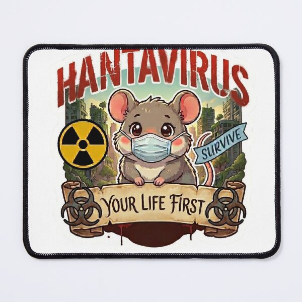Item preview, Cute Hantavirus Survivor Mouse Mask 2026 designed and sold by Red66circle.
