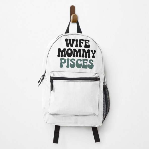 Item preview, Retro Wife Mommy Pisces Zodiac Typography Design designed and sold by Cool-cat-art.