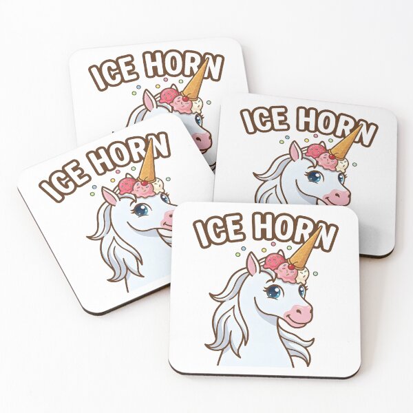 Item preview, Ice Horn Unicorn Ice Cream Cone – Cute Kawaii Design for Ice Cream Lovers designed and sold by Fuechse.