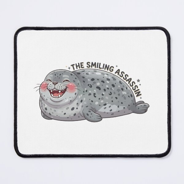 Item preview, The Smiling Assassin Cute Leopard Seal Meme designed and sold by Petzzz.