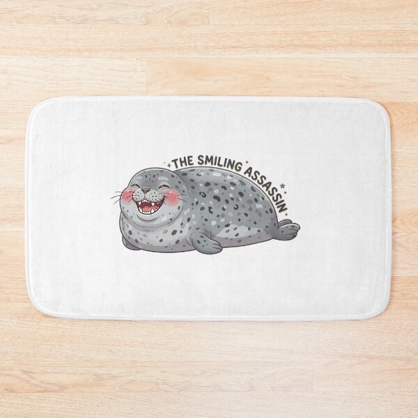 Item preview, The Smiling Assassin Cute Leopard Seal Meme designed and sold by Petzzz.