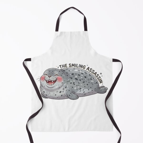 Item preview, The Smiling Assassin Cute Leopard Seal Meme designed and sold by Petzzz.
