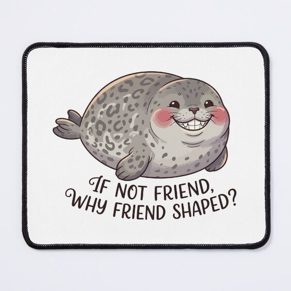 Item preview, Friend Shaped Funny Leopard Seal Murder Sausage designed and sold by Petzzz.