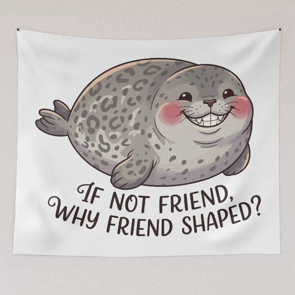 Item preview, Friend Shaped Funny Leopard Seal Murder Sausage designed and sold by Petzzz.