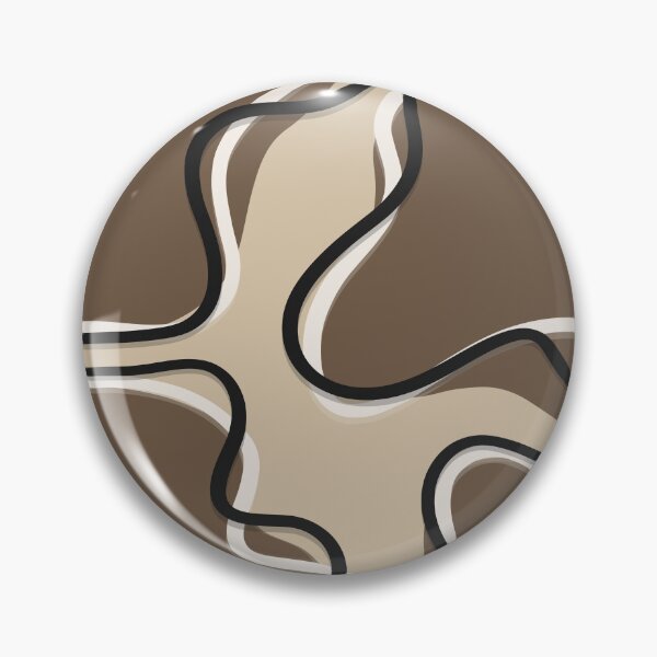 Item preview, Abstract Wavy Line Art – Minimal Earth Tone Organic Design designed and sold by Barelythere2324.