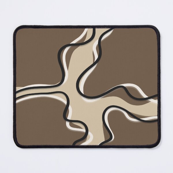 Item preview, Abstract Wavy Line Art – Minimal Earth Tone Organic Design designed and sold by Barelythere2324.