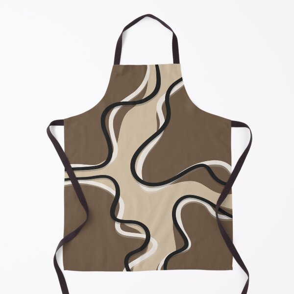 Item preview, Abstract Wavy Line Art – Minimal Earth Tone Organic Design designed and sold by Barelythere2324.