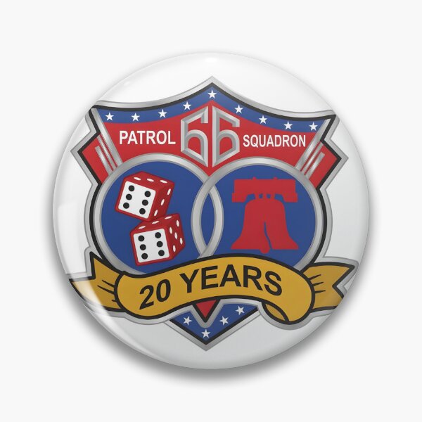 Item preview, 20th Anniversary Commemorative Emblem of Patrol Squadron 66 (VP-66) "Liberty Bells" designed and sold by CharlieDesings.