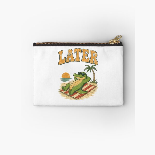 Artikelvorschau, Später Alligator Retro Strandurlaub entworfen und verkauft von Spyshirt.