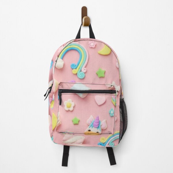 Item preview, Cute Kawaii Pastel Pink Unicorn Rainbow Candy Seamless Pattern designed and sold by ethnicdigital.