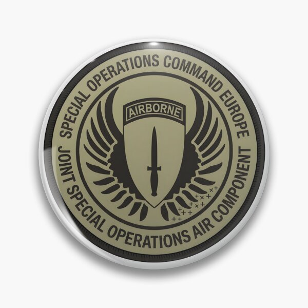 Item preview, Emblem of Special Operations Command Europe (SOCEUR) Joint Special Operations Air Component designed and sold by CharlieDesings.