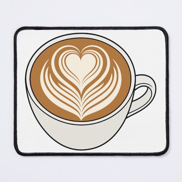 Item preview, Barista Latte Art Coffee Cup - Cute Heart Rosetta Aesthetic designed and sold by FlatInkStudio.