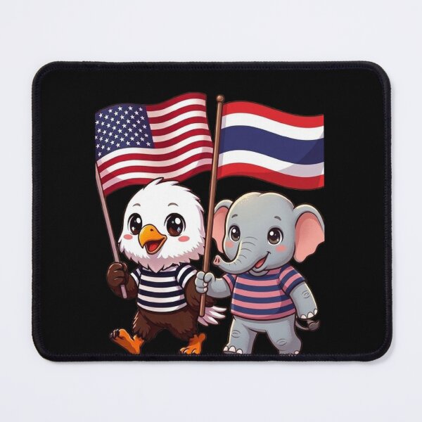 Item preview, The American eagle and its friend, the Thai elephant designed and sold by SE213.