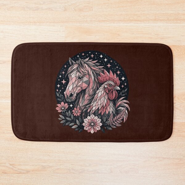 Item preview, Horse and Rooster Celestial Zodiac Art designed and sold by unboxedbyJuls.