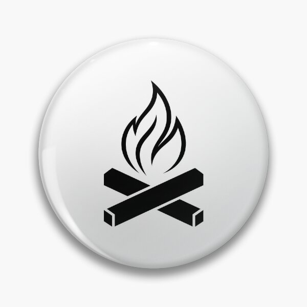 Item preview, Campfire Flame Camping – Minimalist Outdoor Campfire Design designed and sold by Fuechse.
