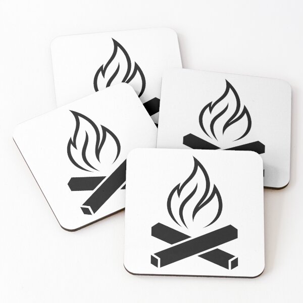 Item preview, Campfire Flame Camping – Minimalist Outdoor Campfire Design designed and sold by Fuechse.