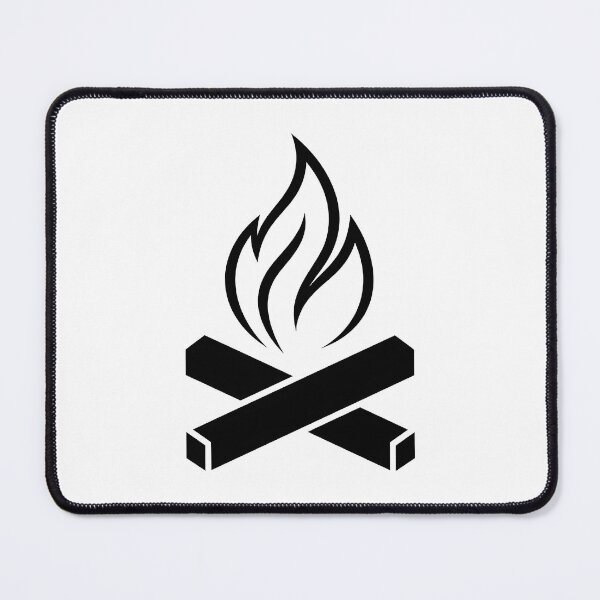 Item preview, Campfire Flame Camping – Minimalist Outdoor Campfire Design designed and sold by Fuechse.