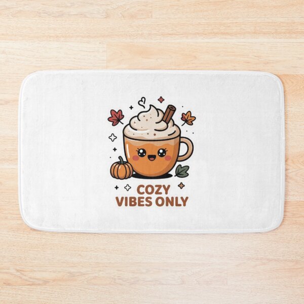 Item preview, Cozy Vibes Only Pumpkin Spice Latte Sticker & T-Shirt – Cute Kawaii Autumn Coffee Design for Fall Lovers designed and sold by GemBob Creations.