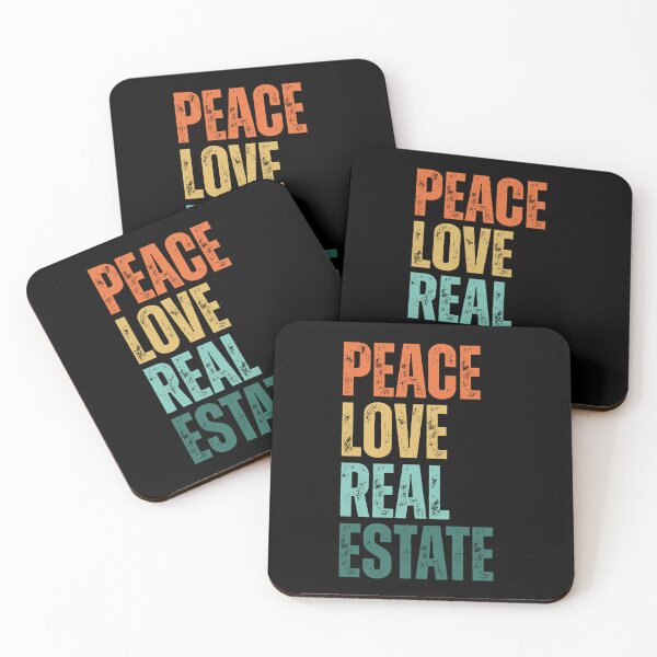 Item preview, Peace Love Real Estate designed and sold by Dondonmart.