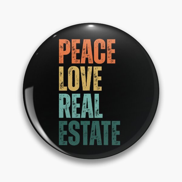 Artikelvorschau, Peace Love Real Estate entworfen und verkauft von Dondonmart.