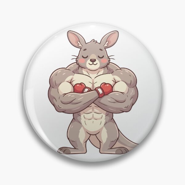 Item preview, The Jacked Deer Funny Muscular Kangaroo designed and sold by Petzzz.