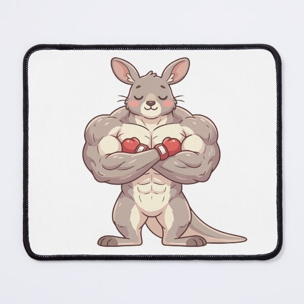 Item preview, The Jacked Deer Funny Muscular Kangaroo designed and sold by Petzzz.