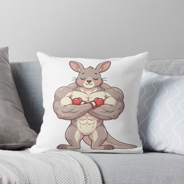 Item preview, The Jacked Deer Funny Muscular Kangaroo designed and sold by Petzzz.