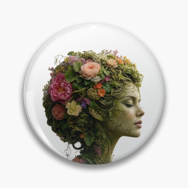 Item preview, Flora Crown — Sculpted Floral Head Portrait designed and sold by Jandedan.