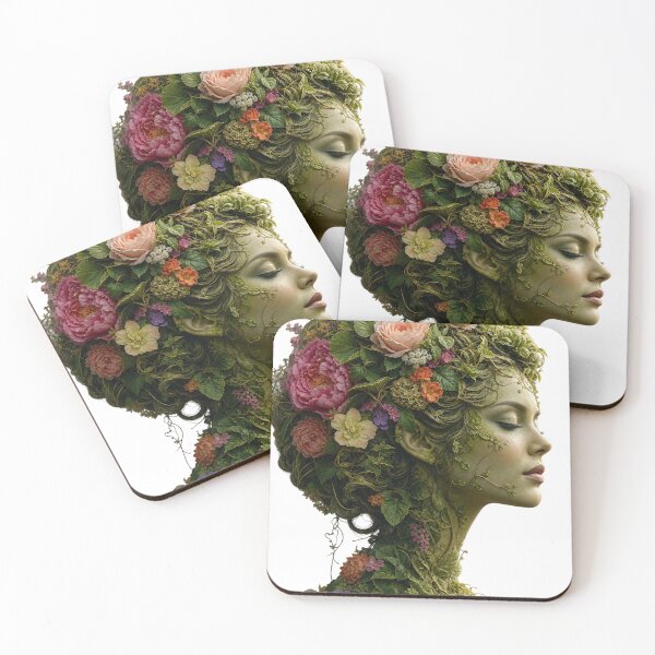 Item preview, Flora Crown — Sculpted Floral Head Portrait designed and sold by Jandedan.