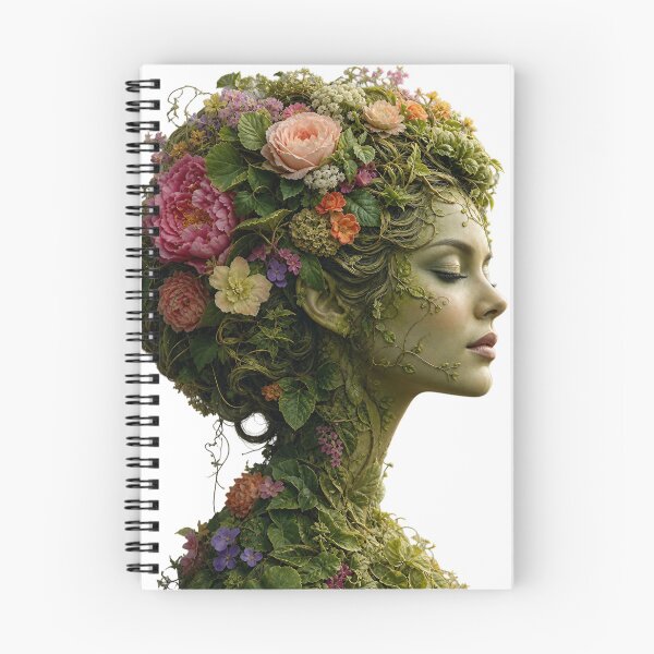 Item preview, Flora Crown — Sculpted Floral Head Portrait designed and sold by Jandedan.