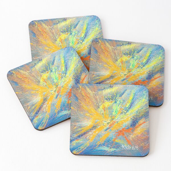 Item preview, Burst of Colors – Modern Abstract Oil Painting on Canvas designed and sold by Mich-Art-Print.