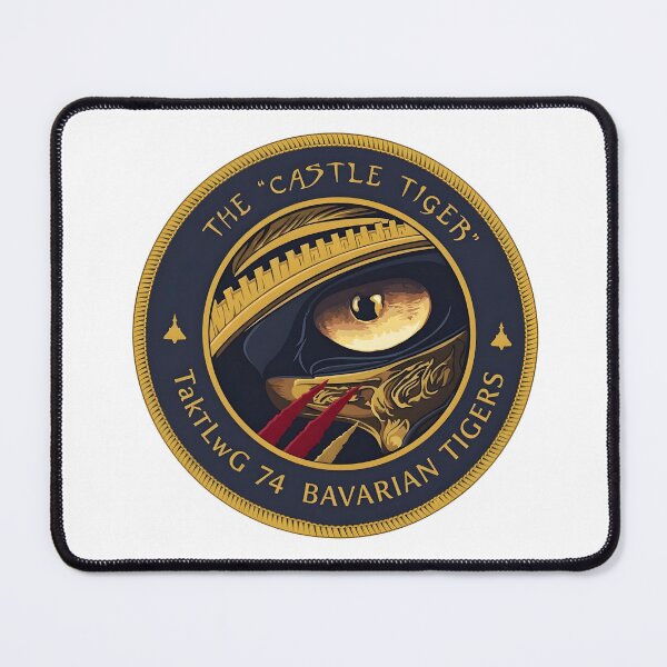 Item preview, The Castle Tiger - TaktLwG 74 Bavarian Tigers Emblem designed and sold by CharlieDesings.