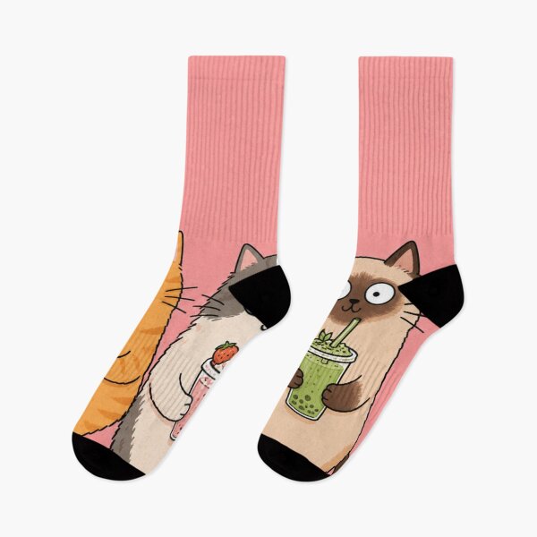 Item preview, Cute Boba Cats Cafe designed and sold by PeplumiArt.