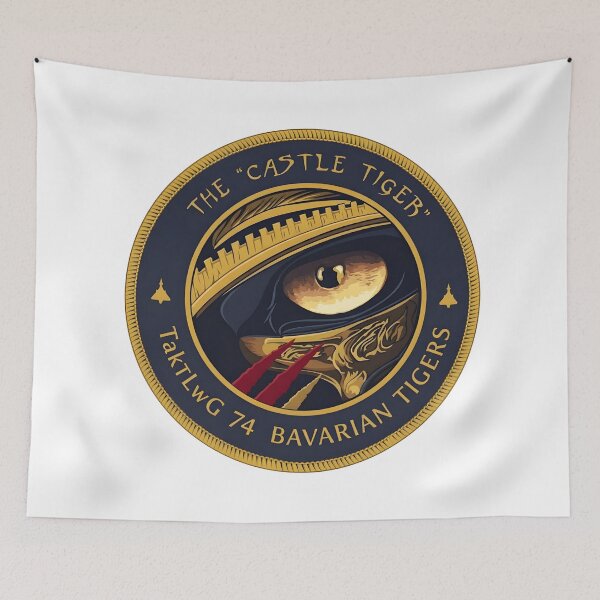Item preview, The Castle Tiger - TaktLwG 74 Bavarian Tigers Emblem designed and sold by CharlieDesings.