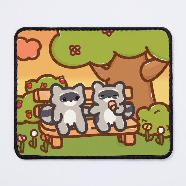 Item preview, Two Raccoons Sitting On A Bench designed and sold by moose-dog.