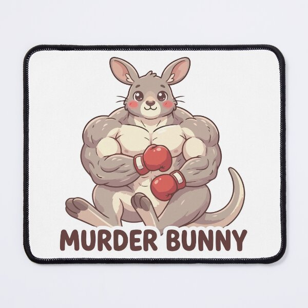 Item preview, Murder Bunny Cute Swole Kangaroo Meme designed and sold by Petzzz.