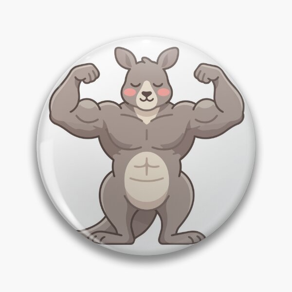 Item preview, Nature Gym Bro Funny Buff Kangaroo designed and sold by Petzzz.