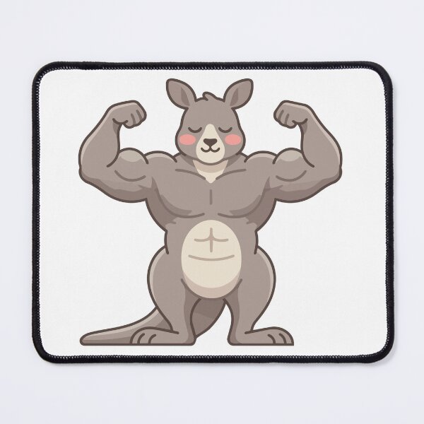 Item preview, Nature Gym Bro Funny Buff Kangaroo designed and sold by Petzzz.