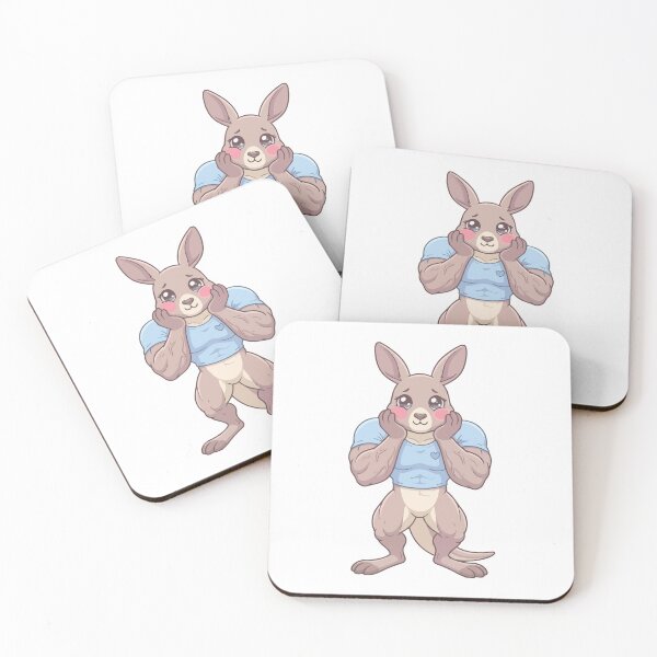 Item preview, Cute But Feral Buff Kangaroo Meme designed and sold by Petzzz.