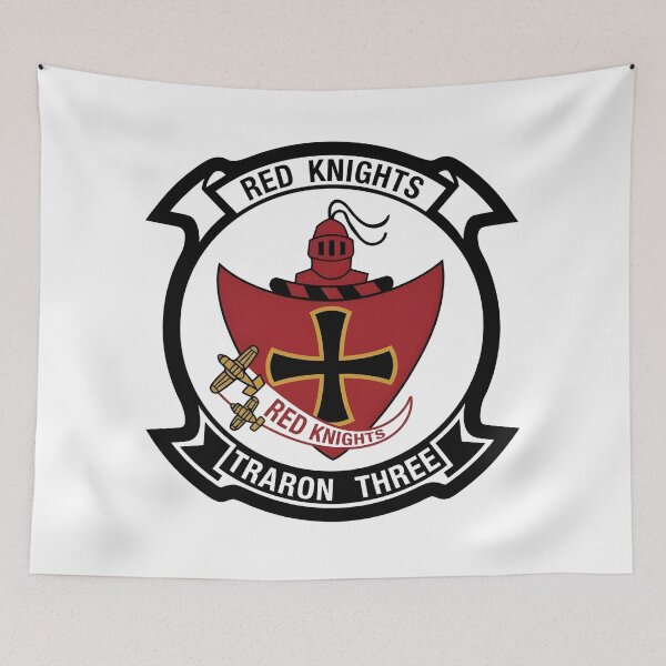 Item preview, Insignia of Training Squadron Three (VT-3) "Red Knights" designed and sold by CharlieDesings.