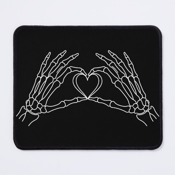 Item preview, Skeleton Heart Hands Line Art – Aesthetic Skeleton Hands Heart Design designed and sold by Fuechse.