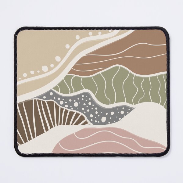 Item preview, Abstract Desert Landscape Pattern – Organic Earth Tone Wave Art designed and sold by Barelythere2324.