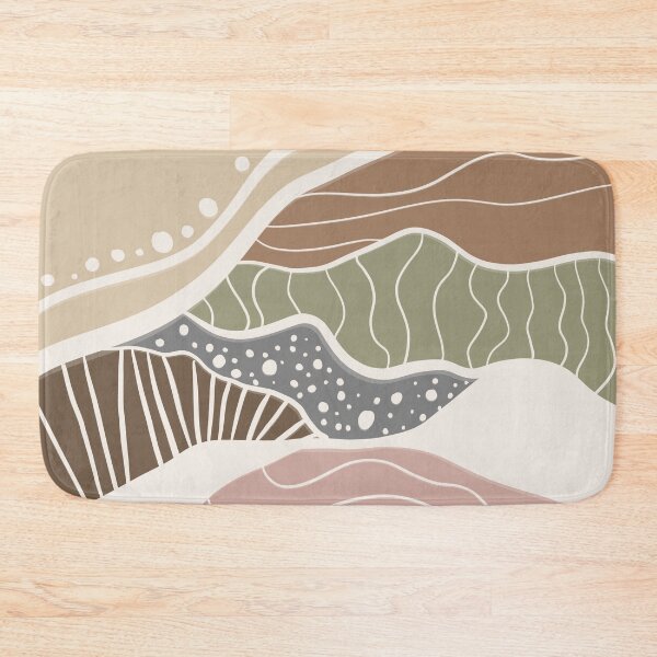 Item preview, Abstract Desert Landscape Pattern – Organic Earth Tone Wave Art designed and sold by Barelythere2324.