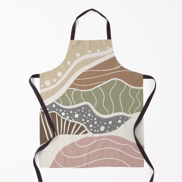 Item preview, Abstract Desert Landscape Pattern – Organic Earth Tone Wave Art designed and sold by Barelythere2324.