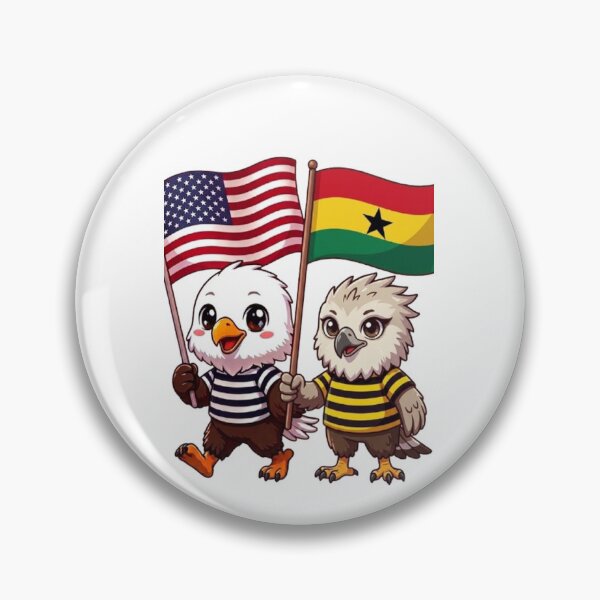 Item preview, the American eagle and its friend the Ghanaian eagle designed and sold by SE213.
