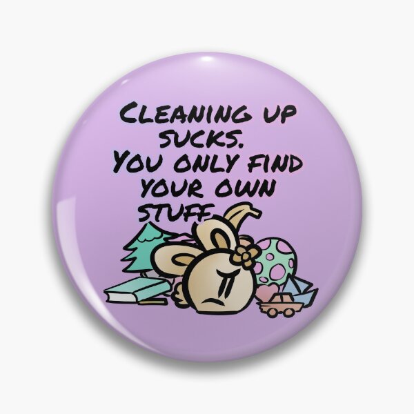 Item preview, Cleaning sucks - Claninchen bunny designed and sold by Claninchen.