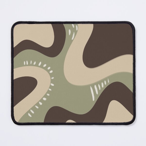 Item preview, Organic Abstract Wave Pattern – Earth Tone Boho Shapes Art designed and sold by Barelythere2324.