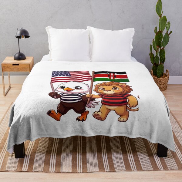 Item preview, the American eagle and its friend the Kenyan lion designed and sold by SE213.